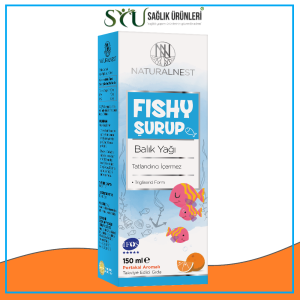 Natural Nest Fishy Portakal Aromalı Balık Yağı Şurup Takviye Edici Gıda 150 Ml