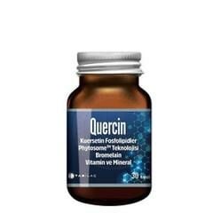 Quercin Kuersetin Fosfolipitler Bromelain Vitamin ve Mineral 30 Kapsül