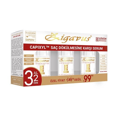 ZIGAVUS CAPIXYL SAC DOKULMESINE KARSI SPREY 3 AL 2 ODE