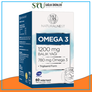 Natural Nest Omega 3 Balık Yağı 1200 Mg 60 Kapsül Takviye Edici Gıda