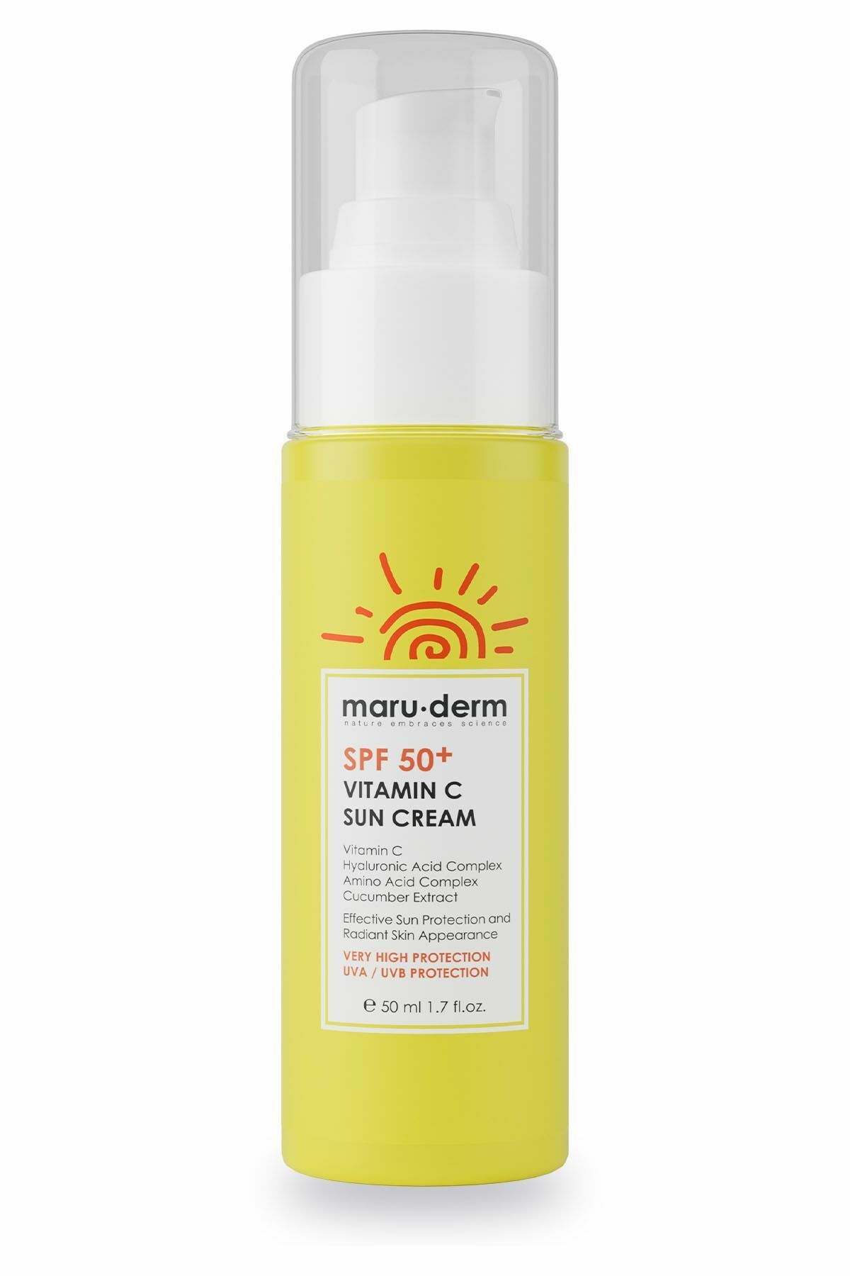 Maruderm Güneş Kremi SPF50+ C Vitamini Güneş Kremi 50 ml