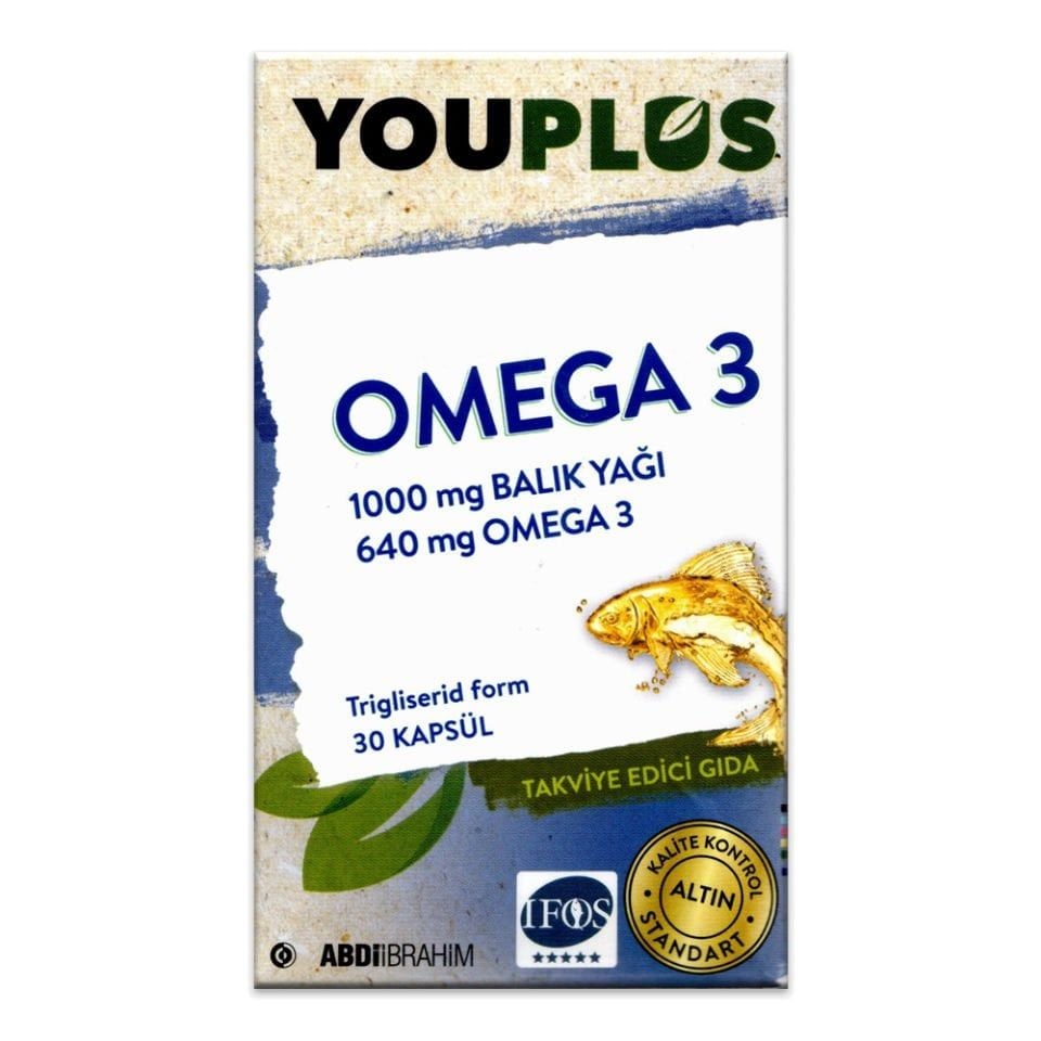 Youplus Omega-3 Balık Yağı 30 Kapsül