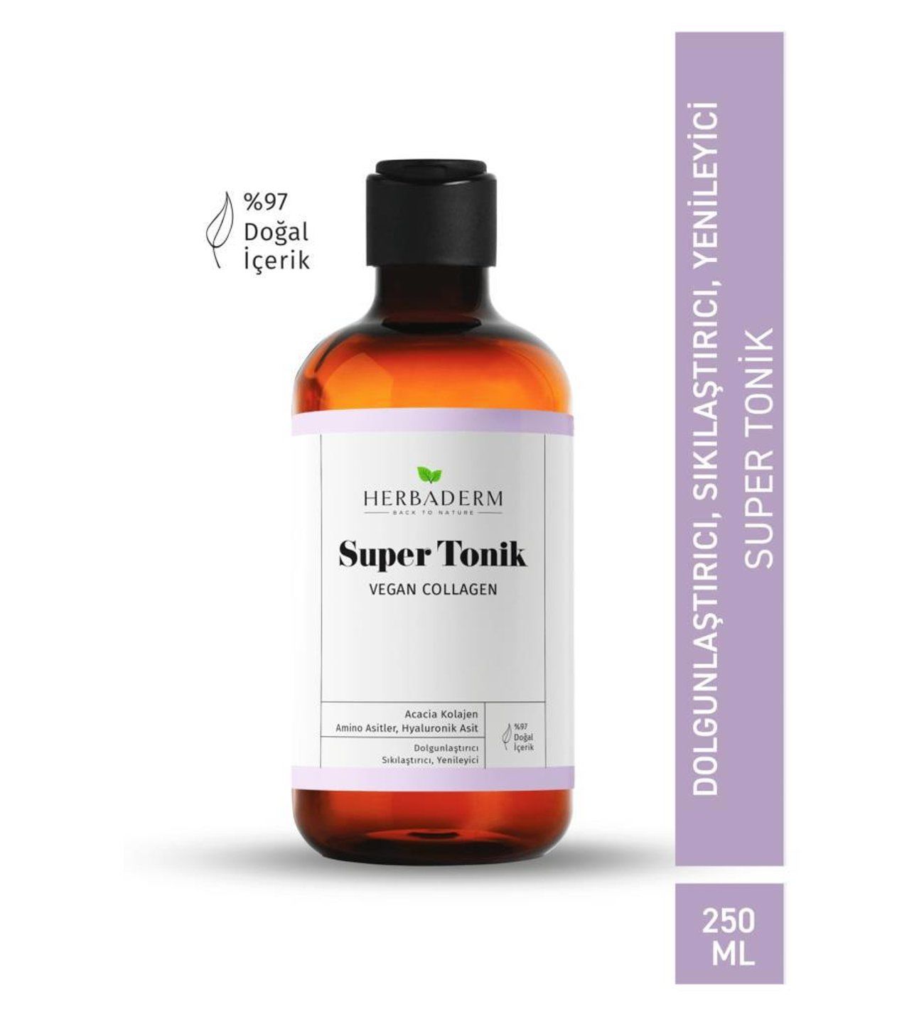 Herbaderm Vegan Collagen Dolgunlaştırıcı Super Tonik 150 ml