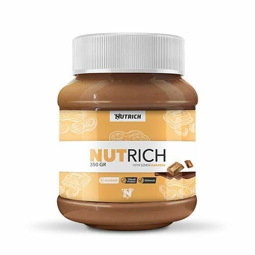 Nutrich Chunky Bisküvi Parçacıklı Doğal Fıstık Ezmesi 350 gr