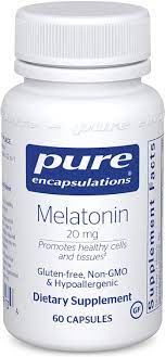 Pure Encapsulations Melatonin 20 mg 60 Kapsül