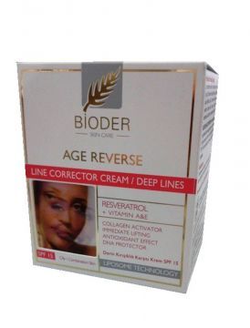 Bioder Age Reverse Deep Wrinkle Corrective Cream Combination Oily Skin Spf15 50Ml