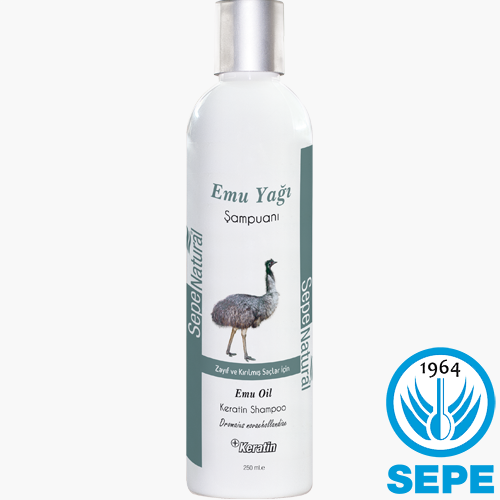 Emu Yağı Keratinli Şampuan 250 ml Zayıf ve Kırılmış Saçlar İçin