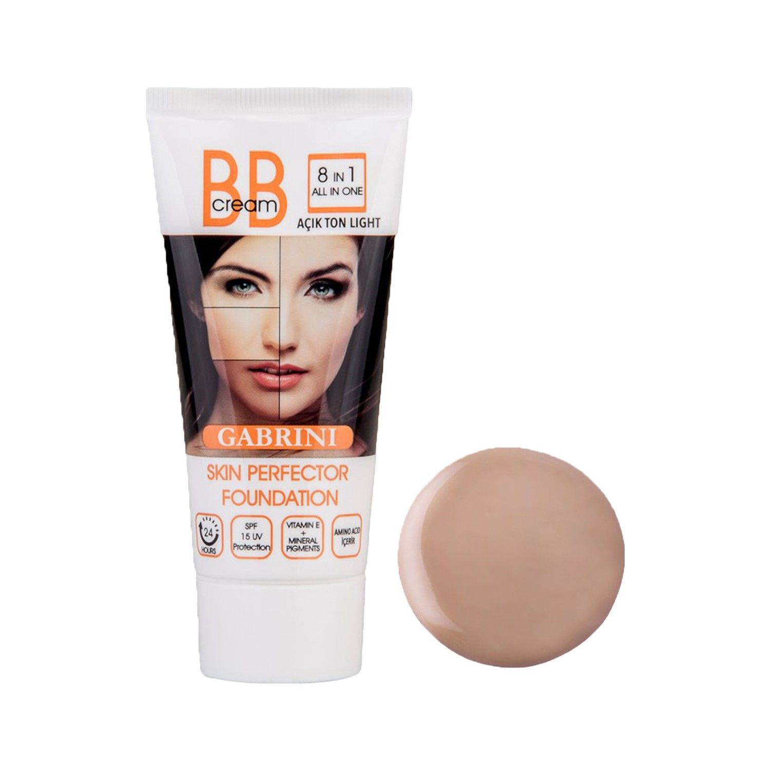 Gabrini BB Cream Foundation Light (Açık Ton) 50 ml