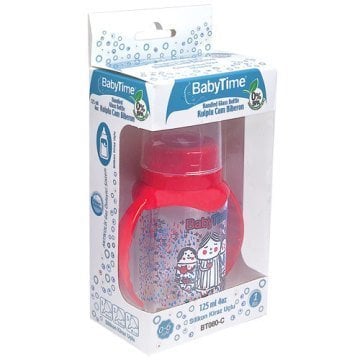 Babytime Kulplu Cam Biberon 125ml 0-6 Ay BT080C