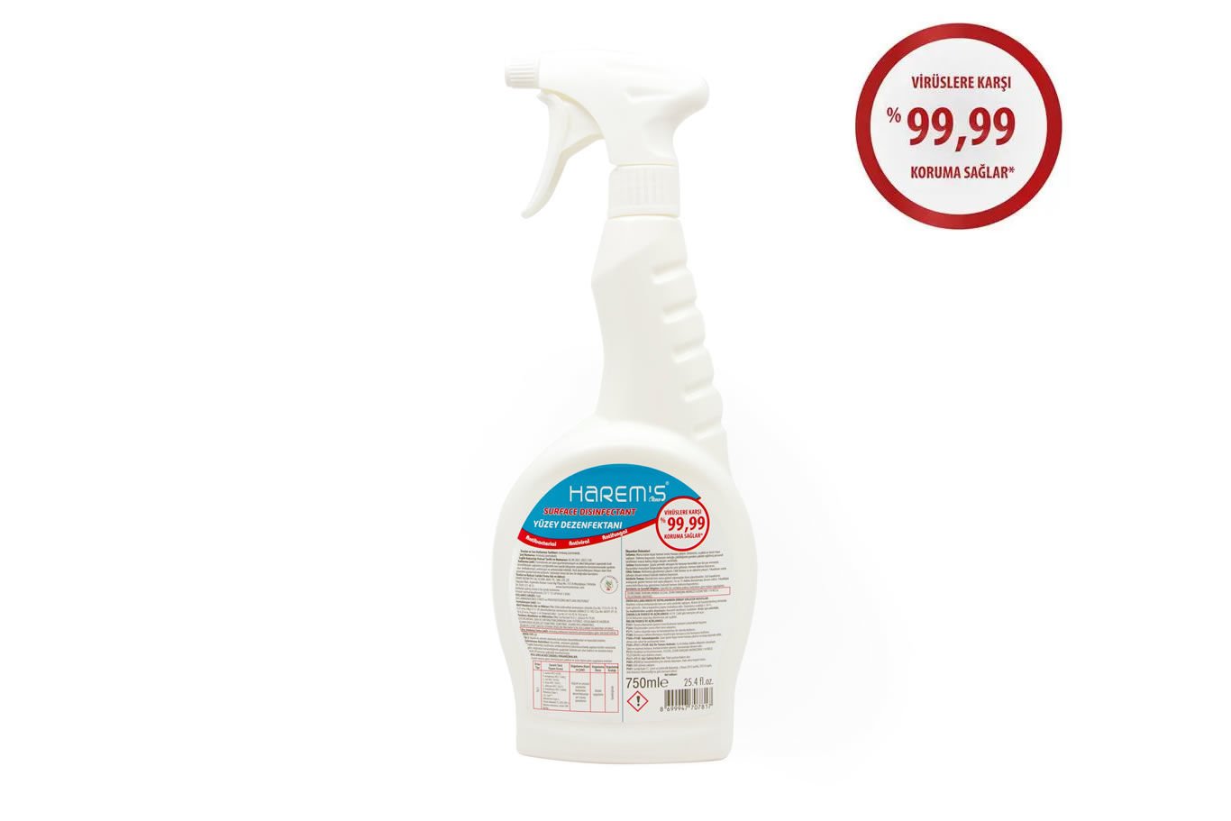 Harem's Yüzey Dezenfektanı 750 ml - 12 Adet