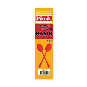 Piknik KullanAt Kristal Çatal 10'Lu Renkli 1442P