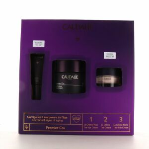 Caudalie Premier Cru Anti Aging Set 2022 - Göz Çevresi Krem 5 ml + Serum 10 ml + Bakım Kremi 15 ml