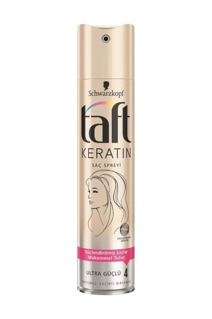 Taft Saç Spreyi 250Ml Keratin Ult.Güç.