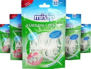 Misip Kürdanlı Diş İpi 12 x 32'li Paket