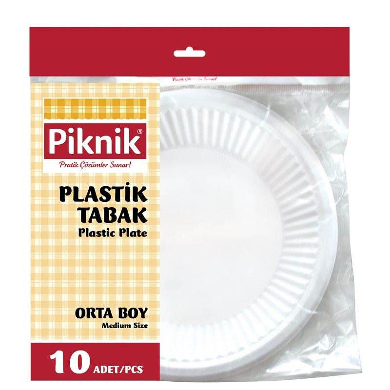 Piknik KullanAt Plastik Kaşik  10'Lu Küçük Beyaz 1485P