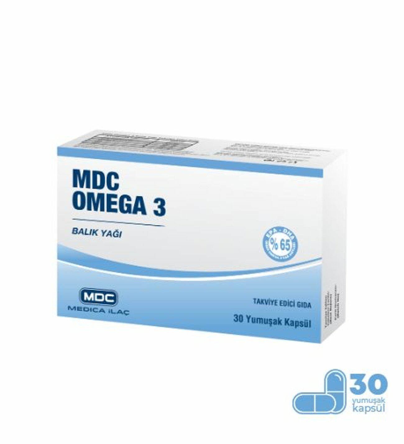 MDC Omega 3 30 Softgel - 10 Adet