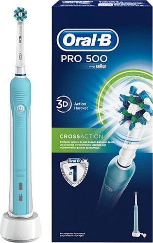 Oral-B Pro 500 Cross Action Şarjlı Diş Fırçası