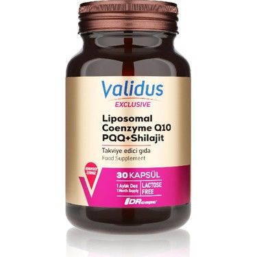 Validus Exclusive Liposomal Coenzyme Q10 + Shilajit 30 Kapsül