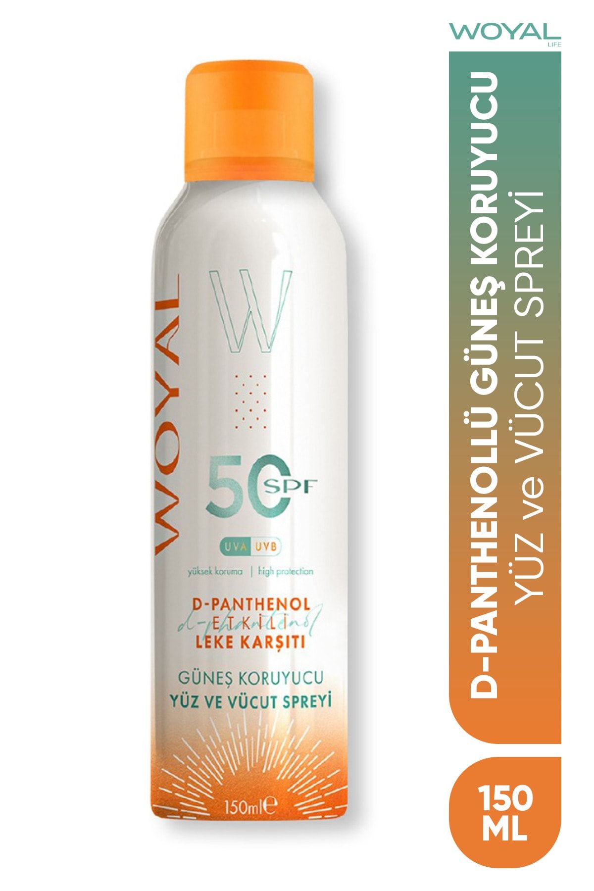 Woyal D Pantol Etkili Leke Karşıtı Sprey SPF50 150 ml