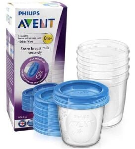 Avent SCF619/05 Via Süt Saklama Kapları 5 x 180 ml