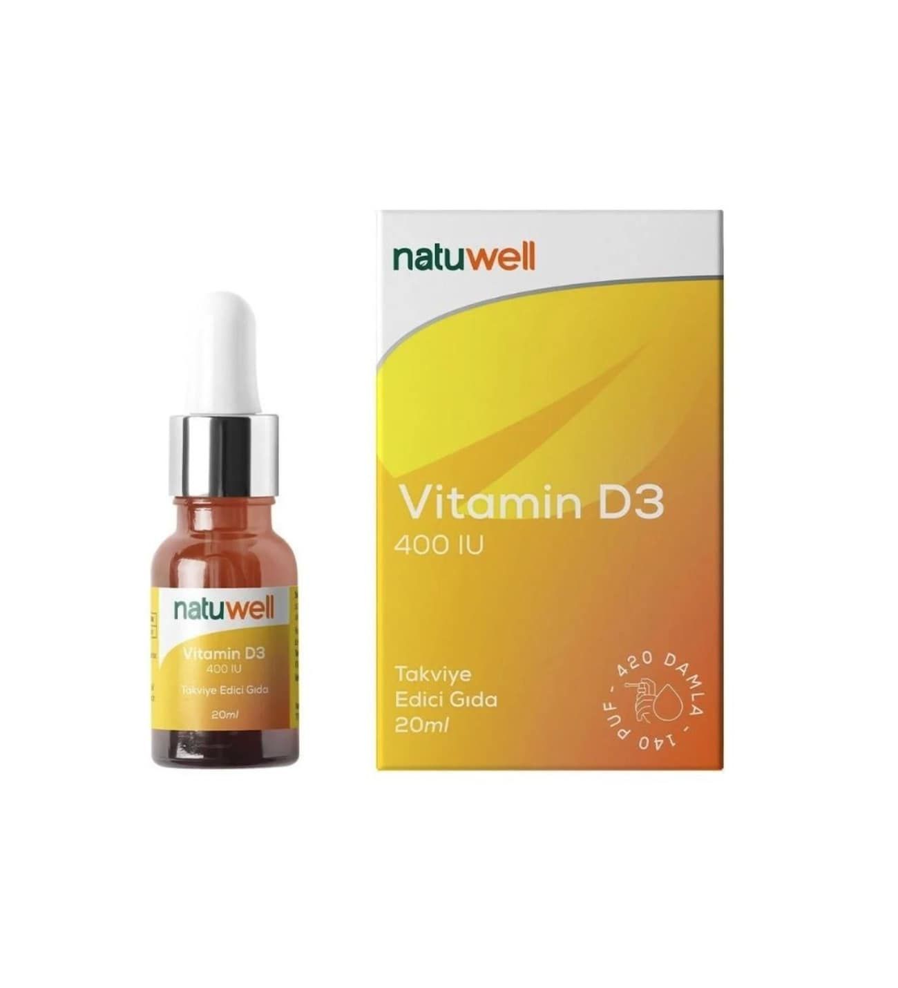 Natuwell Vitamin D3 400IU Sprey 20 ml