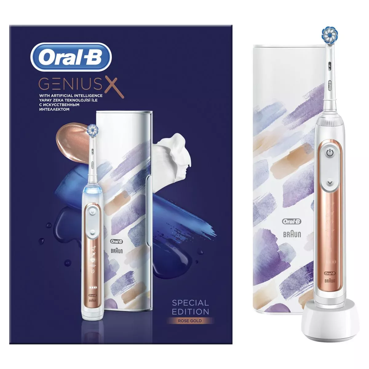 Oral-B Şarjli Diş Fırçası Genius x Special Edition Rose Gold