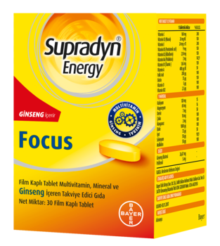 Supradyn Energy Focus Ginseng 30 Tablet
