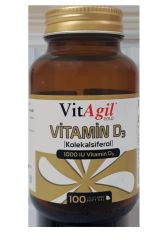 Vitagil Gold Vitamin D3 1000 IU 100 Yumuşak Kapsül