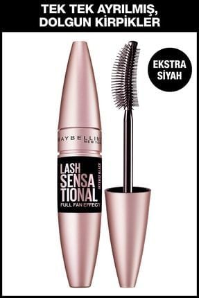 Maybelline New York Lash Sensational Yelpaze Etkili Siyah Maskara 01