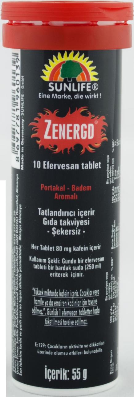 Sunlife Zenergade 10 Efervesan Tablet