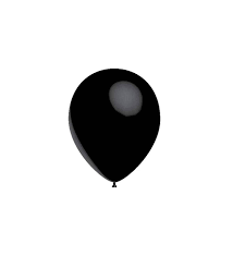 Bani Balon Baskısız 12 inç 100'lü - Siyah
