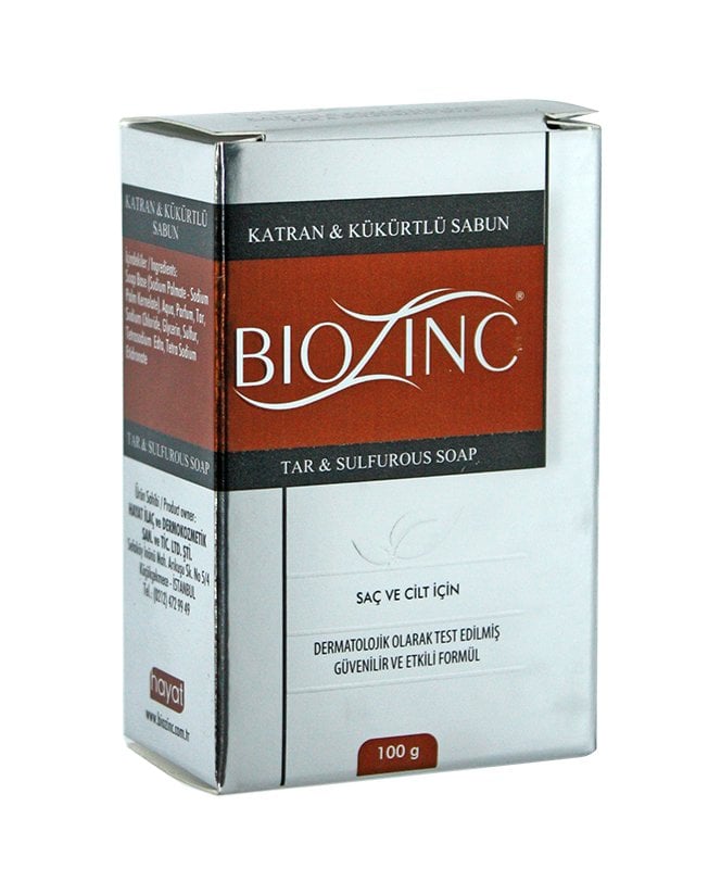 Biozinc Katran Kükürtlü Sabun Keratolitik Etkili 100g