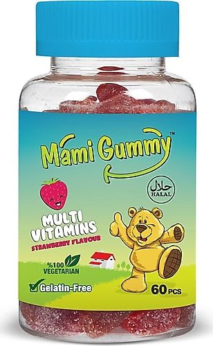 Mami Gummy Multivitamin Çilek 60 Tablet