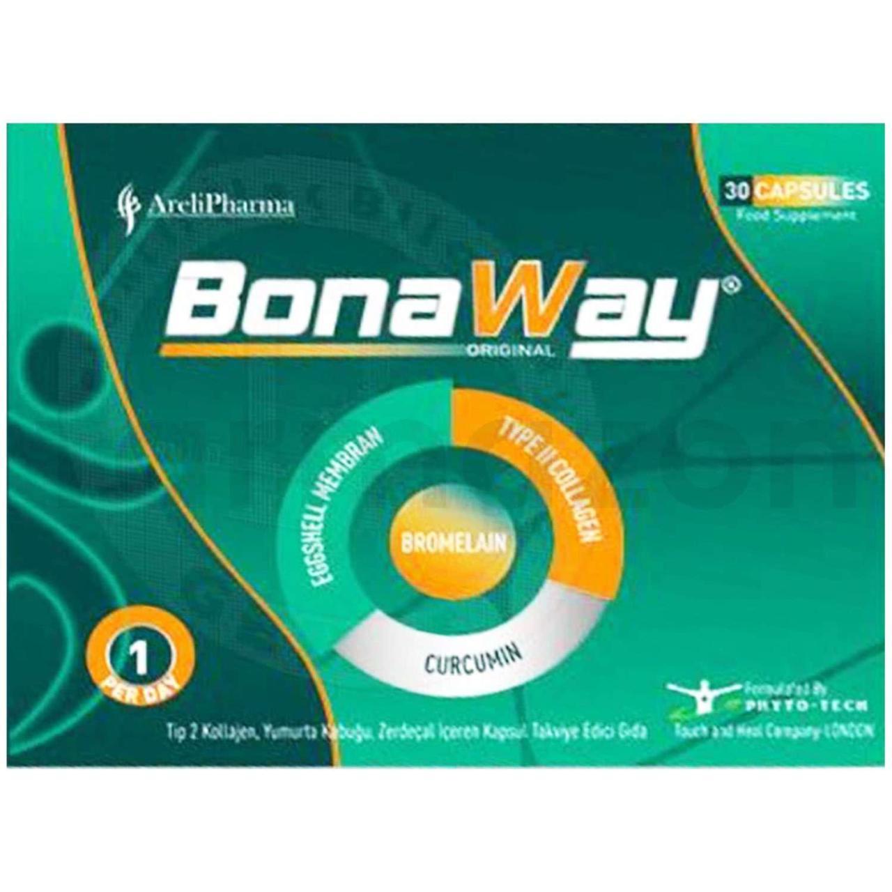 Bonaway Type 2 Collagen Curcumin Eggshell Membran 30 Kapsül