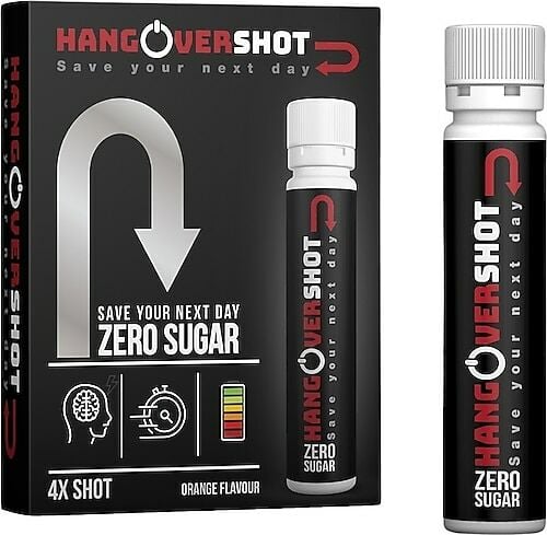 Hangovershot Zero Sugar Save Your Next Day 4 Shot 25 ml