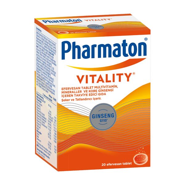 SKT:08/2024 Pharmaton Vitality 20 Efervesan Tablet
