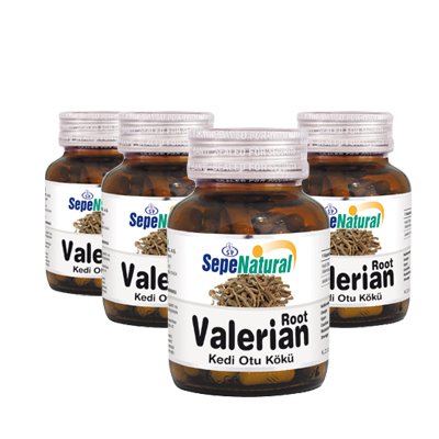 4 Şişe Valerian 90 Kapsül x 330 mg