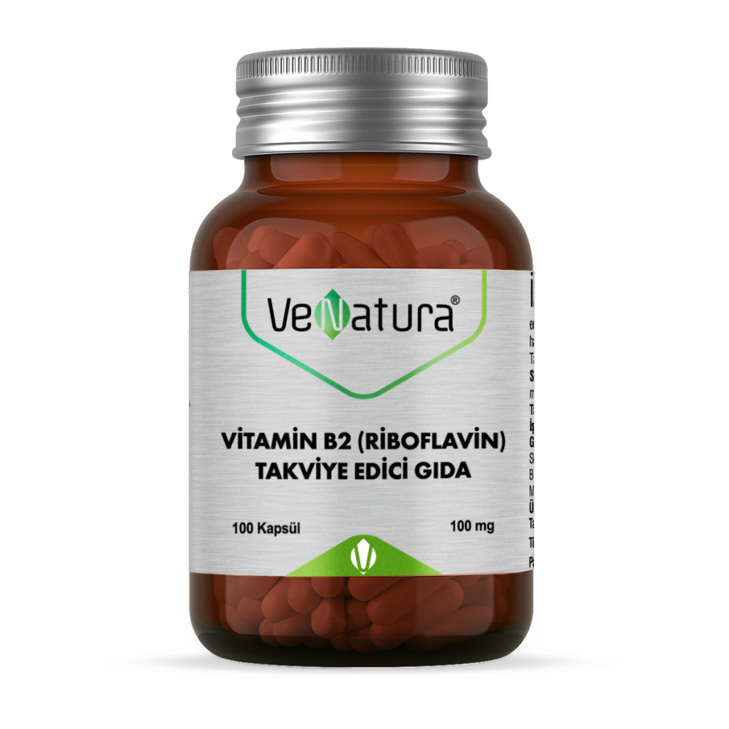 VeNatura Vitamin B2 (Riboflavin) Takviye Edici Gıda 100 Kapsül