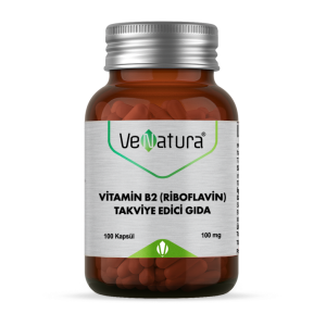 VeNatura Vitamin B2 (Riboflavin) Takviye Edici Gıda 100 Kapsül