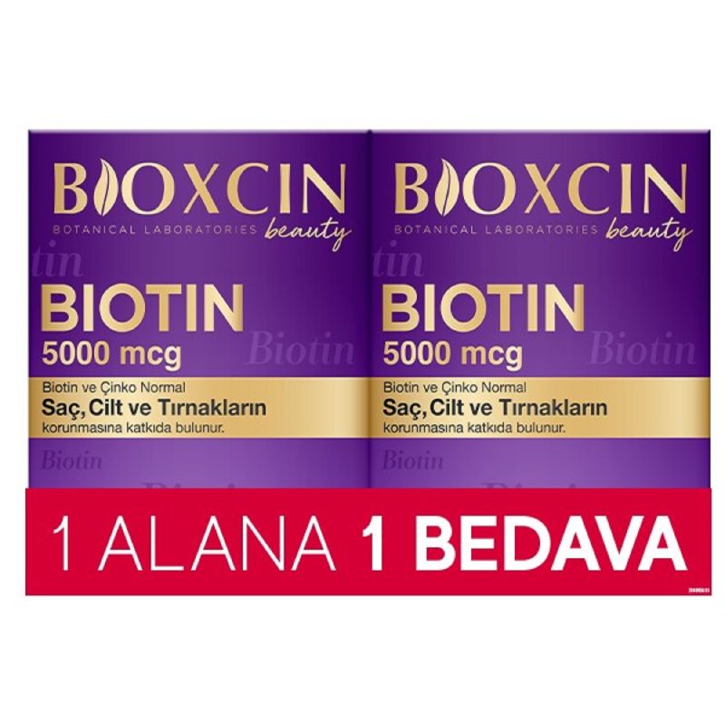 Bioxcin Biotin 5000 mcg 30 Tablet 2'li
