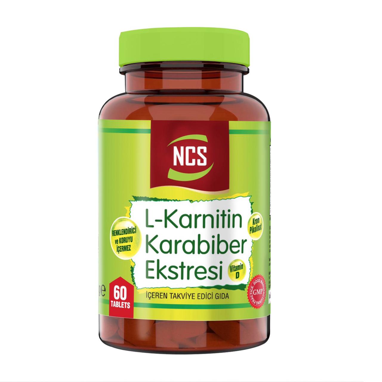 Ncs L Karnitin Karabiber Krom Vit D 60 Tablet