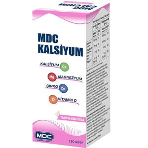 MDC Kalsiyum Magnezyum Çinko Vitamin-D Şurup 150 ml - 15 Adet