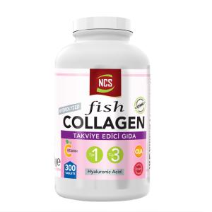 Ncs Hidrolize Balık Kollajeni Tip 1 3 CLA Vitamin C Hyaluronic Acid 300 Tablet