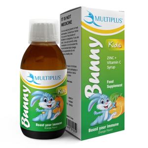 Multiplus Bunny Kids C Vitamini ve Çinko Şurup 150 ml