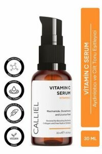 Calliel Vitamin C Serum Leke Karşıtı Aydınlatıcı Cilt Tonu Eşitleyici Glutathione Etkili 30 ml