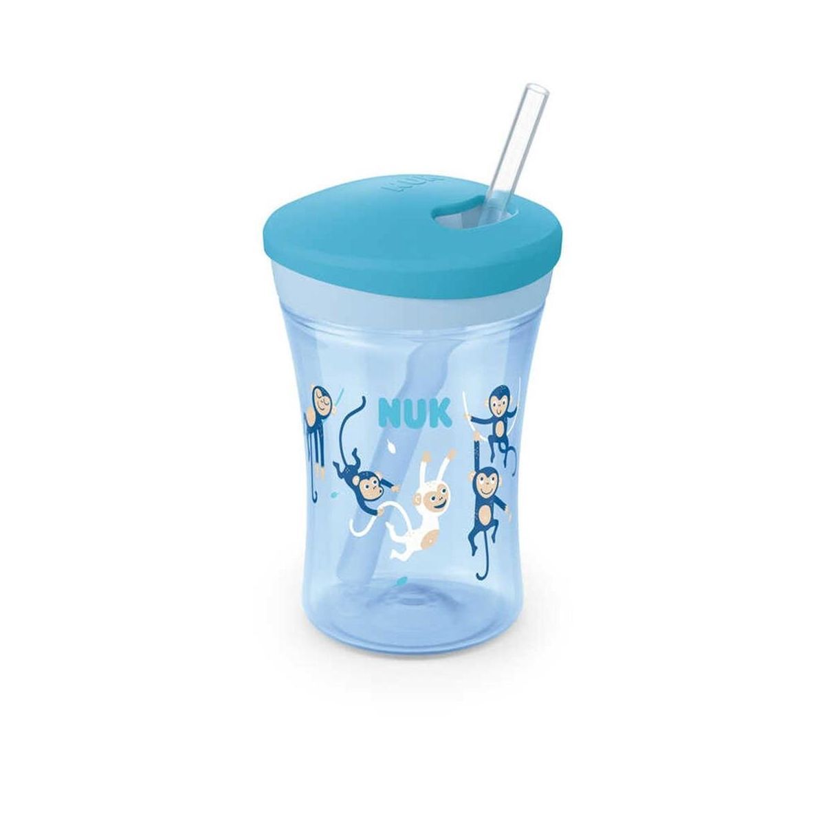 Nuk 751136 Action Cup Pipetli Bardak Açık Mavi