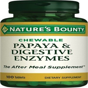 Nature's Bounty Papaya Digestive Enzymes 100 Tablet