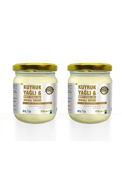 Esila Kuyruk Yağlı Bamya Tohumu Yağlı Masaj Kremi 210 ml