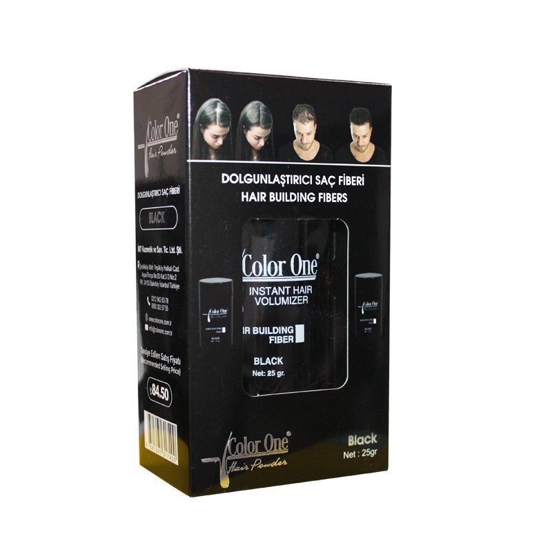 Color One Dolgunlaştırıcı Saç Fiberi Siyah 25gr