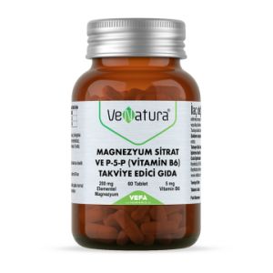 Venatura Magnezyum Sitrat ve P-5-P (VİTAMİN B6) 60 Tablet